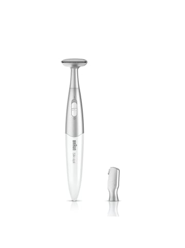 Braun Elektrischer Rasierer "Silk-épil Bikini Styler FG1100" in Weiß und Silber