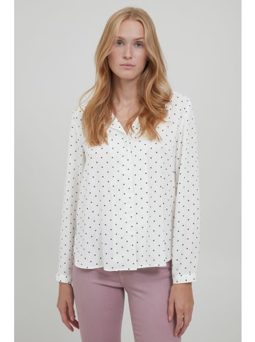 b.young Langarmbluse BYHIALICE AOP SHIRT -20807486  Langarmbluse mit gepunktetem Muster in Weiß