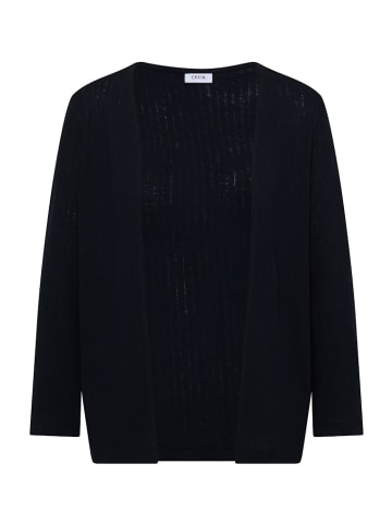Cecil 3/4-Arm Jacke in Strick-Optik in Blau