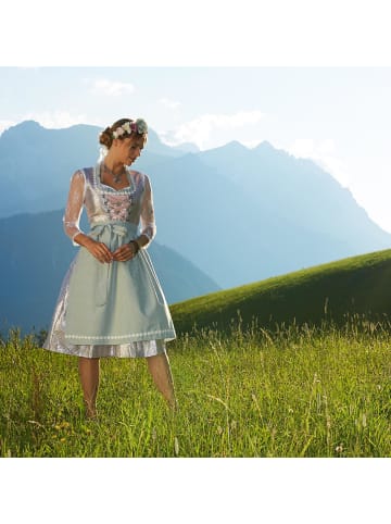 tectake Midi-Dirndl Oberammergau Modell 2 in silber/grün