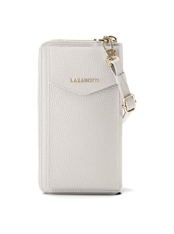 Lazarotti Bologna Leather Zip-Around Geldbörse Handytasche Leder 19 cm in cream 2