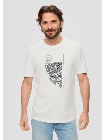 s.Oliver T-Shirt kurzarm in Weiß