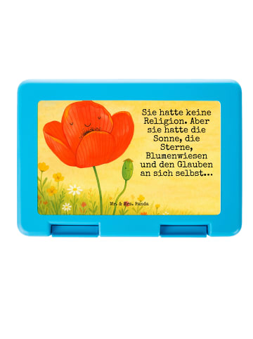Mr. & Mrs. Panda Brotdose Blume Mohnblume Design mit Spruch in Weiß
