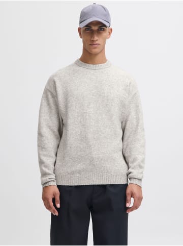Strickpullover in Light Grey Melange 1