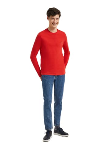 Polo Club Longsleeve in Rot