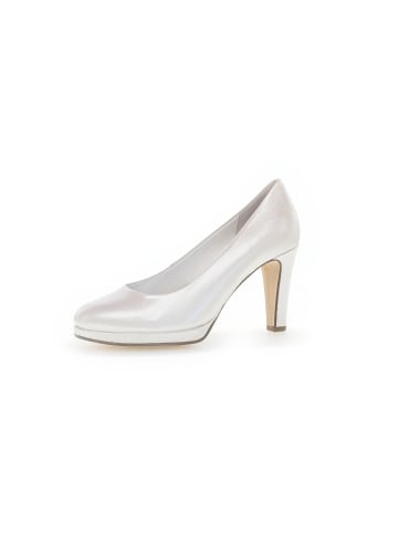 Gabor Fashion Plateau Pumps in weiss