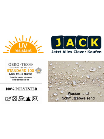 JACK Outdoor Motiv Stuhlkissen Sitzkissen 38x38cm Wasserfest in Beerenflut Orange