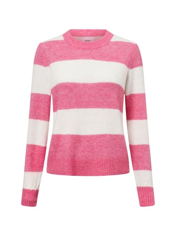 NÜMPH Pullover Nuriette in rosa weiß - 0001