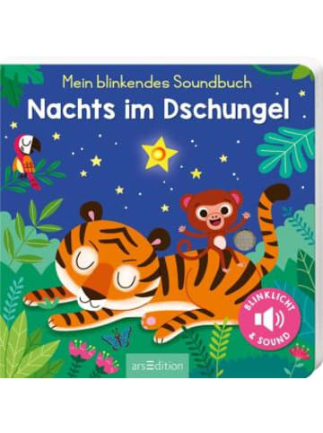 ars edition Buch - Mein blinkendes Soundbuch - Nachts im Dschungel
