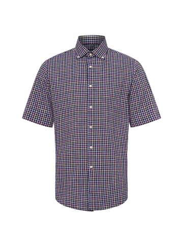 Nils Sundström Freizeithemd mit Leinen-Anteil in marine mehrfarbig - 0009