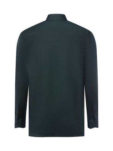 OLYMP  Hemd in schwarz smaragd - 0001