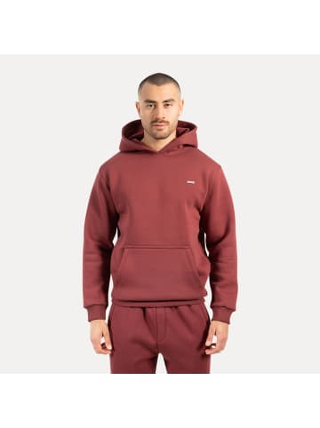 SMILODOX Hoodie Ilyas in Bordeaux
