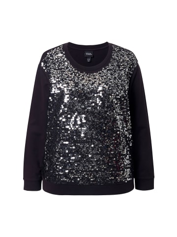 Ulla Popken Sweatshirt in schwarz