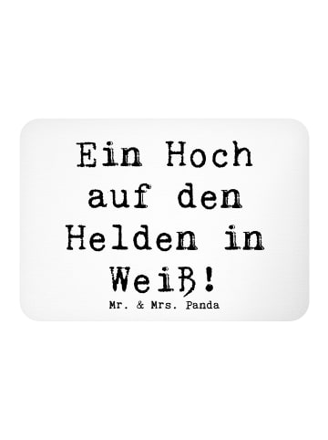 Mr. & Mrs. Panda magnet Spruch Arzt Held mit Spruch in Weiß