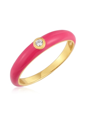 Glanzstücke München Ring Sterling Silber Zirkonia in gelbgold