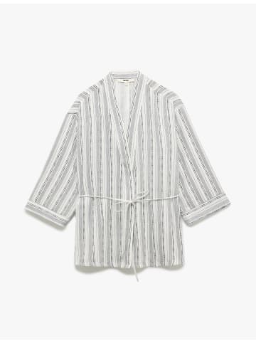 KOTON KIMONOS in Schwarz Gestreift