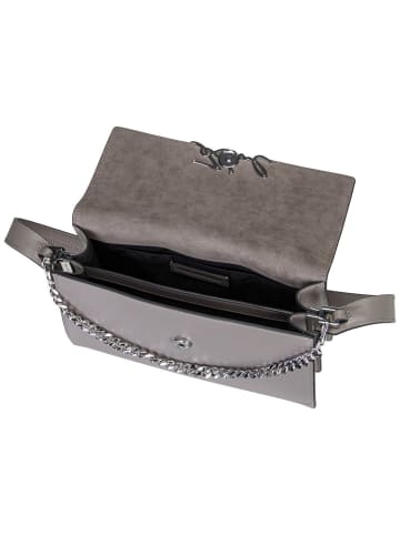 Karl Lagerfeld Handtasche K/Signature Medium Flap Shb in Ash Grey