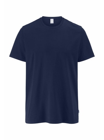 Hessnatur Hessnatur Schlafshirt PURE COTTON aus reiner Bio-Baumwolle in mitternachtsblau