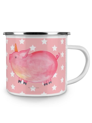 Mr. & Mrs. Panda Teetasse Einhorn Schwein ohne Spruch in Rot Pastell