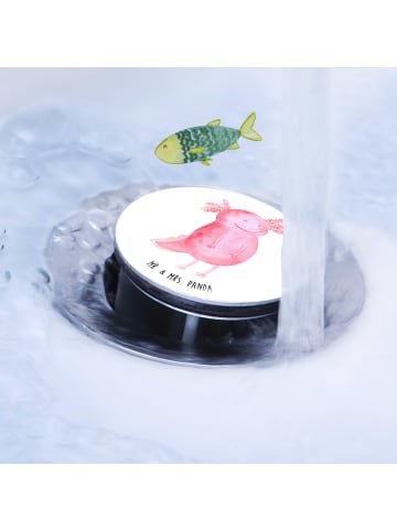 Mr. & Mrs. Panda Waschbecken Stöpsel Axolotl Glücklich ohne Spruch in Weiß
