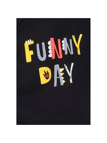 Nini Langarmbody Funny Day in schwarz