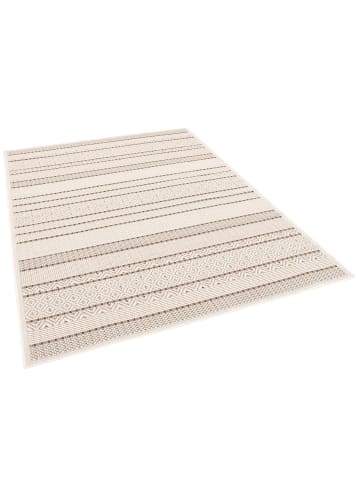 Pergamon In & Outdoor Teppich Campus Modern Bunt Streifen in beige