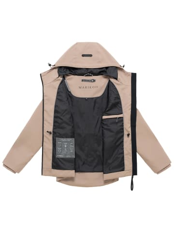 Marikoo Funktionsjacke Katzilein 16 in Taupe Grey
