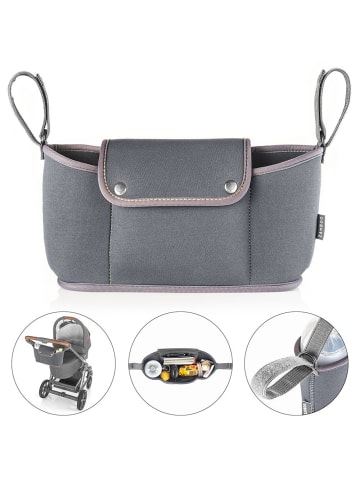 Zamboo Organizer Neopren für Kinderwagen und Buggy in grau