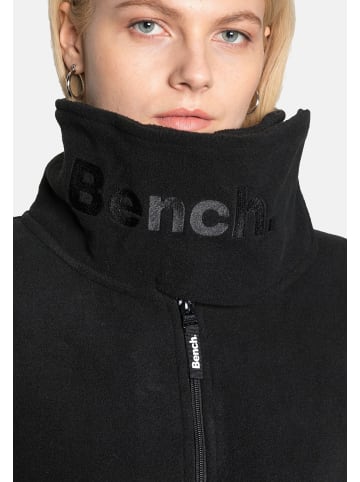 Bench Bench Jacke Fleecejacke FUNNEL mit hohem Kragen in schwarz