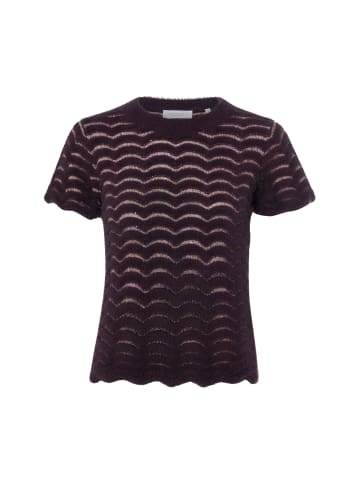 Rich & Royal Strickshirt in aubergine rosa - 0001