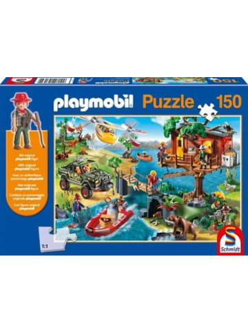 Schmidt Spiele Playmobil Baumhaus. Puzzle 150 Teile (inkl. Playmobil-Figur)