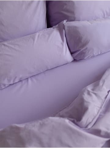 Erlich Textil  Cotton Select Spannbettlaken aus Bio-Baumwolle - Fadendichte 200 in flieder
