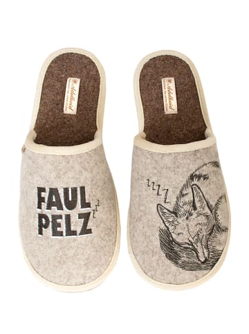 Adelheid Filzpantoffel Faulpelz in Beige