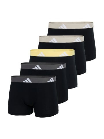 adidas 5er Pack Trunk Active Flex Cotton in Schwarz