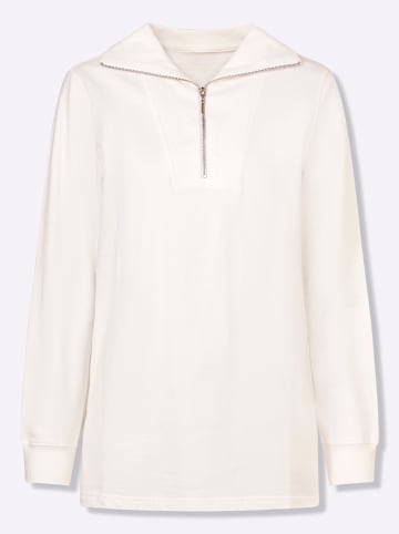 Sieh an! Long-Sweatshirt in ecru