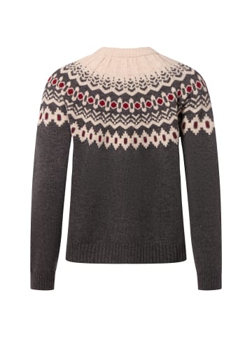 Marie Lund Strickpullover in grau beige - 0006