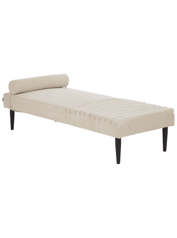 Beliani Chaiselongue MAURIAC in Beige - (W) 74 x (H) 40 x (L) 180 cm symmetrisch