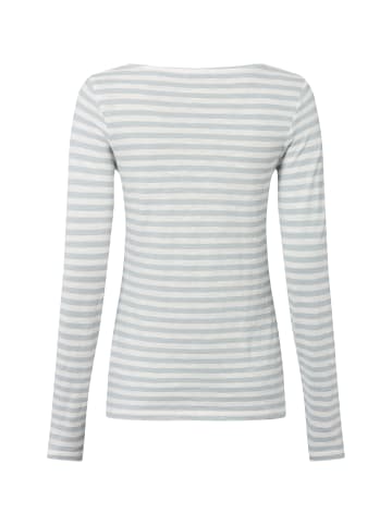 Marc O'Polo Langarmshirt in hellblau weiß - 0009