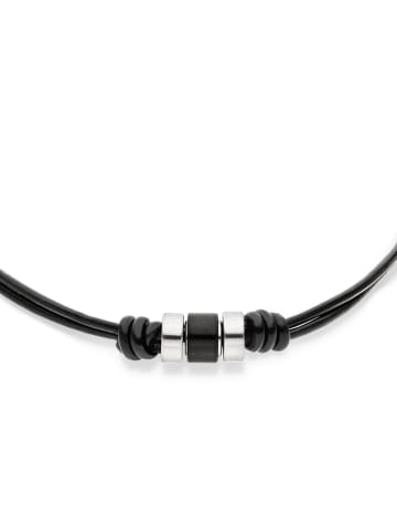 s.Oliver Armband Essential Leather in silber