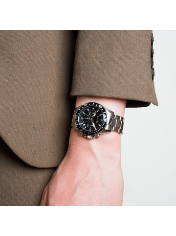 s.Oliver Armbanduhr Solid Chrono in silber