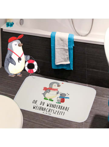Mr. & Mrs. Panda Badvorleger Smörle Winterzeit mit Spruch in Weiß