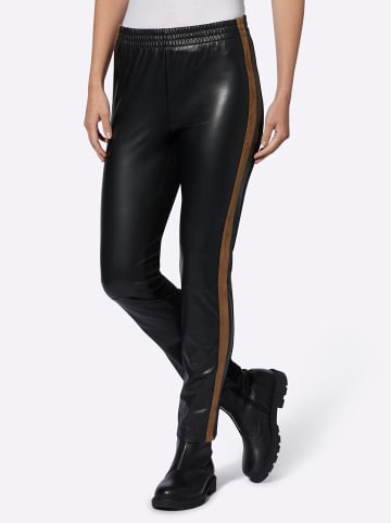 Heine Lederimitat-Hose in schwarz