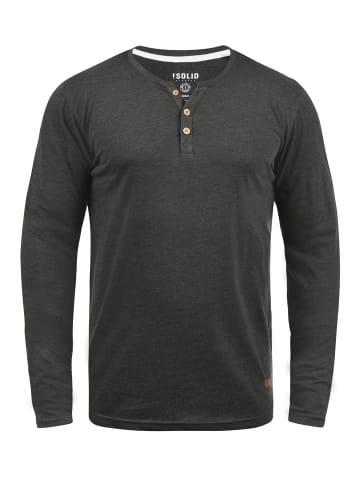 !SOLID Rundhalsshirt in grau