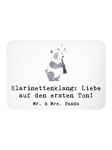 Magnet Spruch Klarinette Liebe  mit Spruch in Weiß