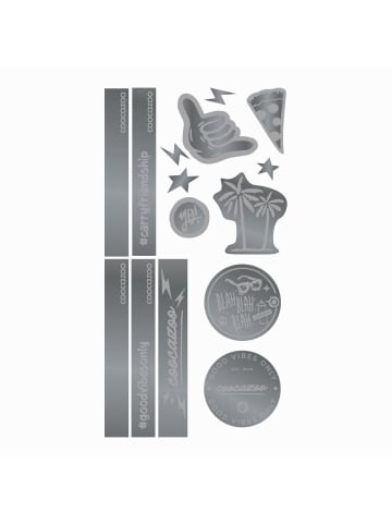 Coocazoo coocazoo Reflektierendes Sticker-Set "Silver"