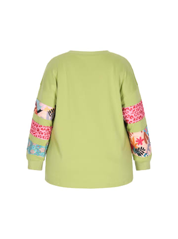 ebeeza Women Plus Size Sweatshirt in Green