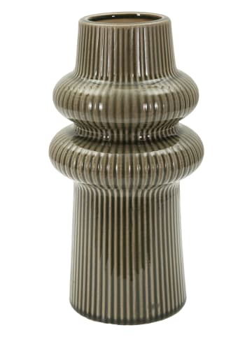 Mauro Ferretti Dunkelgrüne Keramikvase Ø 13x25 cm