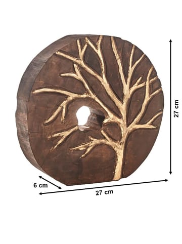 kobolo Dekofigur TREE33 in Braun