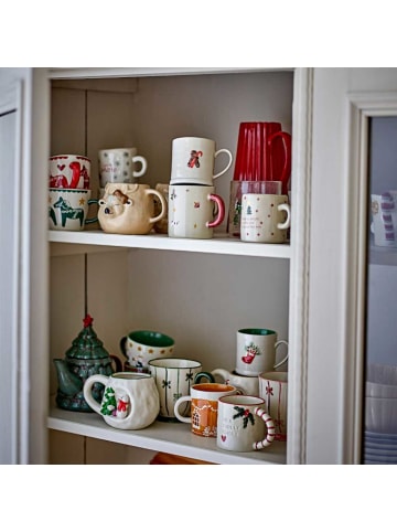 Bloomingville Becher JOVIDA Weihnachtsbecher mit HERZ und Tannenzweig