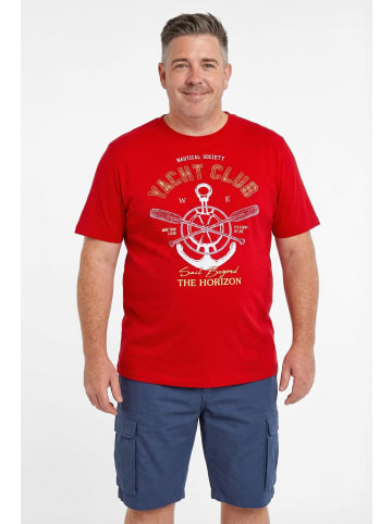 Men Plus Kurzarm T-Shirt in salsa